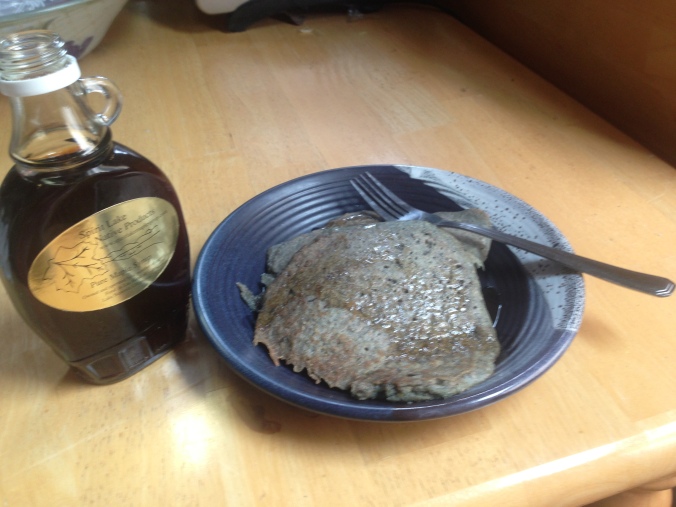 Blue Corn and Wild Rice Pancakes with Maple Syrup from Spirit Lake Native Products