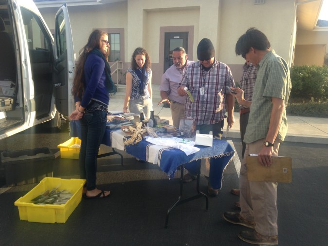Showing the Products to the Chumash Environmental Staff